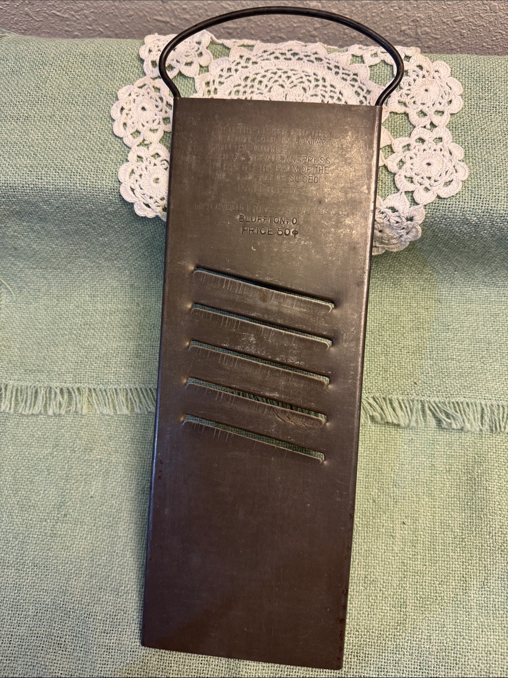 Vintage Slaw Cutter -Metal Buffington Slaw Cutter CO Re-purpose or Decor